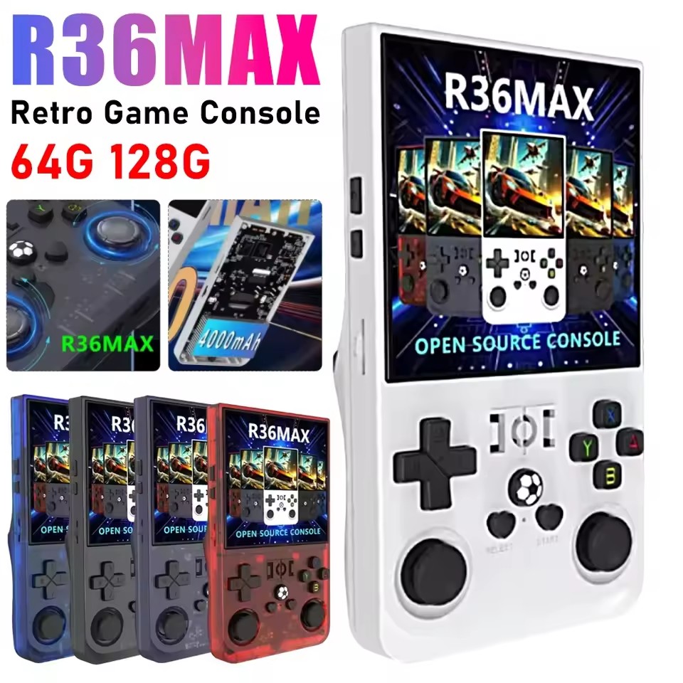 Retro Handheld Game Console R36S - Console de jeu Portable rétro R36MAX,
