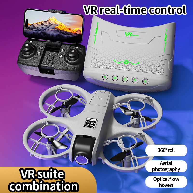 Fpv Brushless Rc Drone 4K - X228 VR FPV Drone HD double