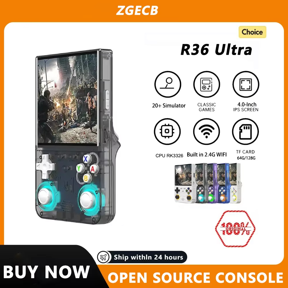 Retro Handheld Game Console R36S - FLLAPT R36Ultra rétro Console de jeu