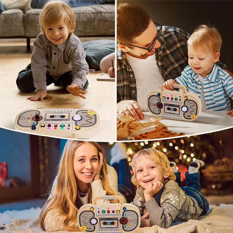Tableau d'activités Montessori - Montessori Wooden Busy Board Toddler avis et prix