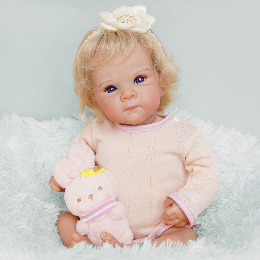 Poupée Bébé Réaliste de 48 cm  - Reborn Baby Doll Silicone Realistic avis et prix